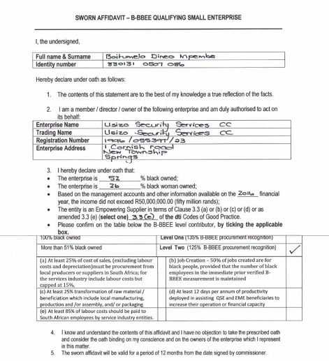 Usizo - B-BBEE Level 1 - Proudly Black Women Owned Business